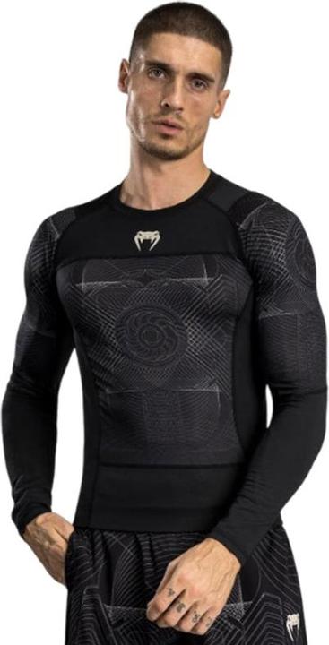 Venum G-Fit Air Long Sleeve Rashguard Deep Black Desert Sand