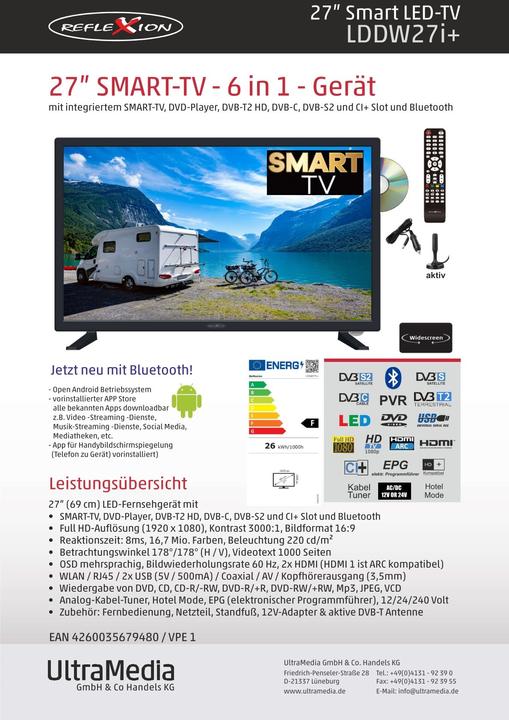 Produktbild Reflexion LDDW27i+ (27", LDDWi+, LCD, Full HD)