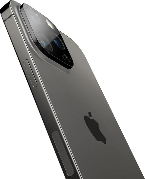 Actual product image Spigen Optik.Tr Camera iPhone 14 Pro/14 Pro Max Lens 2szt./2pcs czarny/black AGL05273 (2 Piece, Apple iPhone 11 Pro)