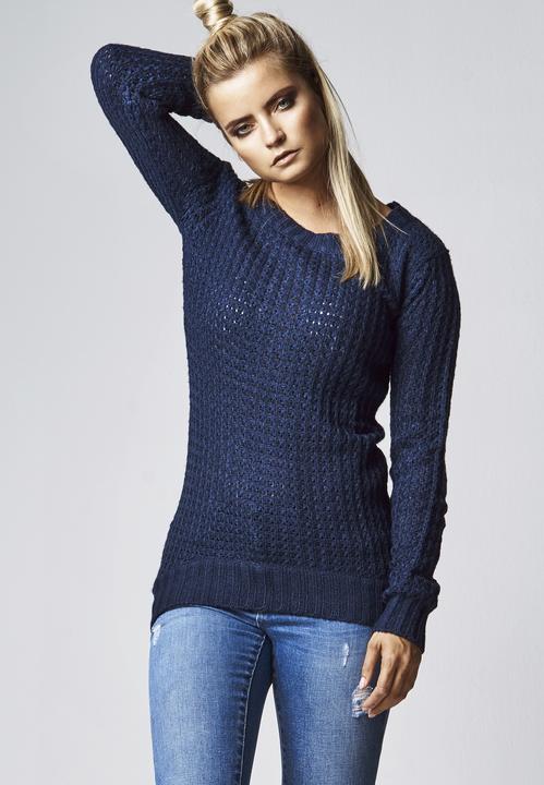 Actual product image Urban Classics Ladies Long Wideneck Sweater (S)