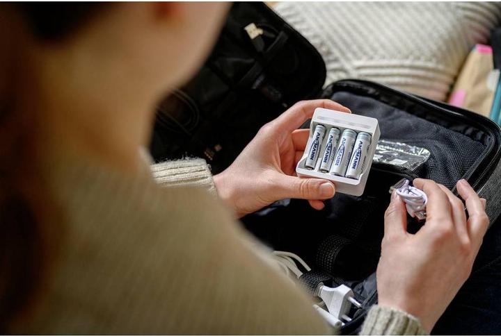 Actual product image Ansmann Charger Basic IV incl. 4 x AA 1300mAh battery (1 pcs., AA, 1300 mAh, Rechargeable battery)