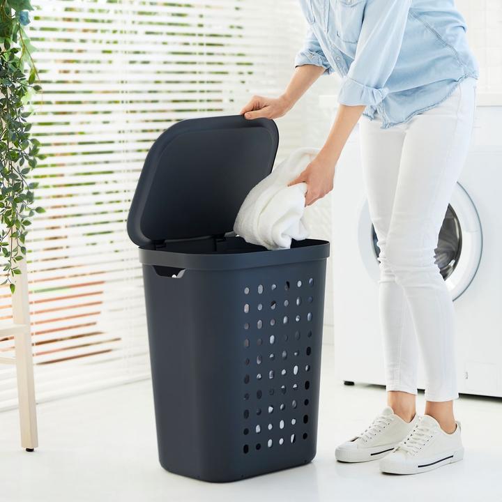 Actual product image Rotho Laundry bin "Jona" 55 l horizon blue (55 l)