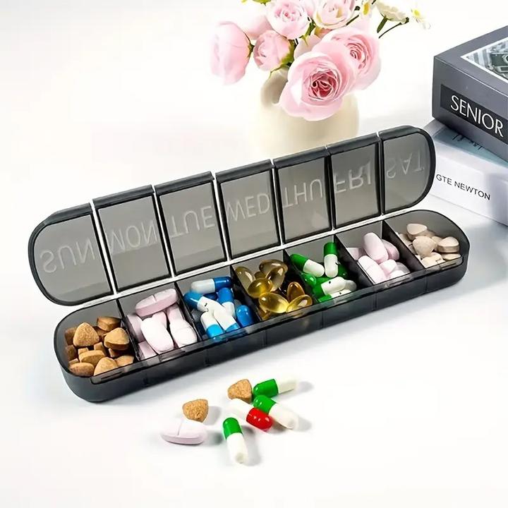 Immagine prodotto Cbx Tablettenbox 7 Tage, Pillendose für eine Woche mit grosser Kapazität, handliche Medikamentenbox
