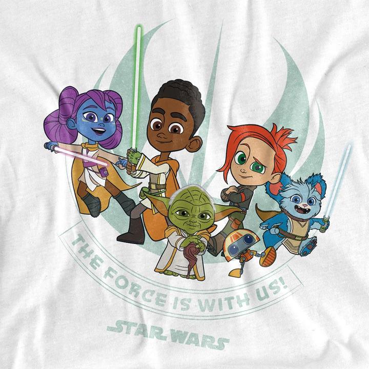 Immagine prodotto Star Wars Young Jedi Adventure The Force Is With Us Maglietta Adulto Unisex (XL)
