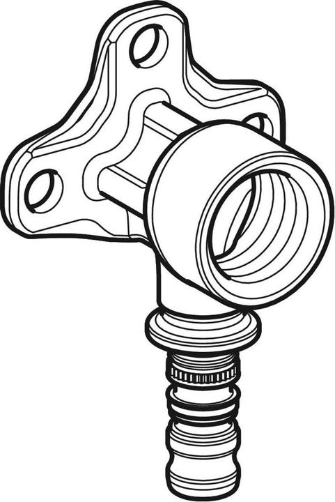 Immagine prodotto Geberit Mepla piastra a parete 20 mmx3/4 52 mm