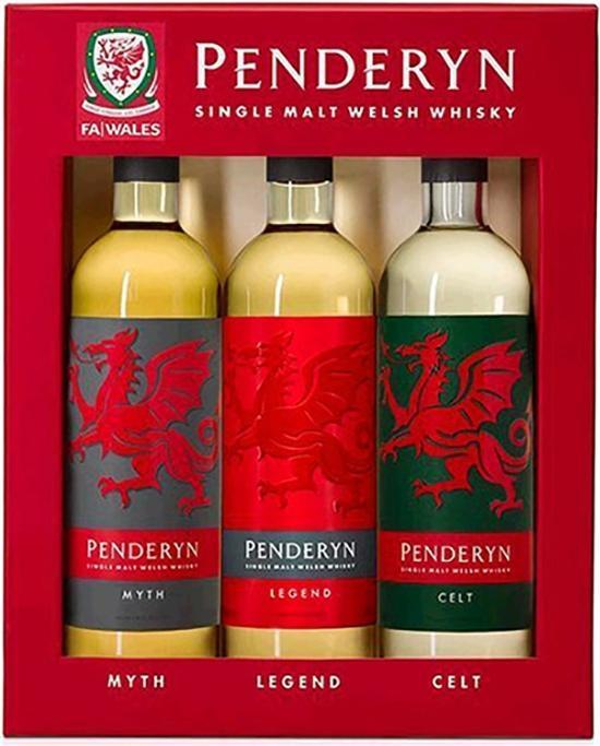Produktbild Penderyn MYTH, LEGEND, CELT Single Malt Welsh Whiskey 41% Vol. 3x0,2l in Geschenkbox (Single Malt)