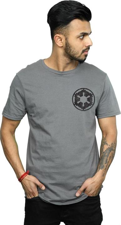 Produktbild Star Wars The Mandalorian Galactic Empire Insignia Breast Print TShirt (S)