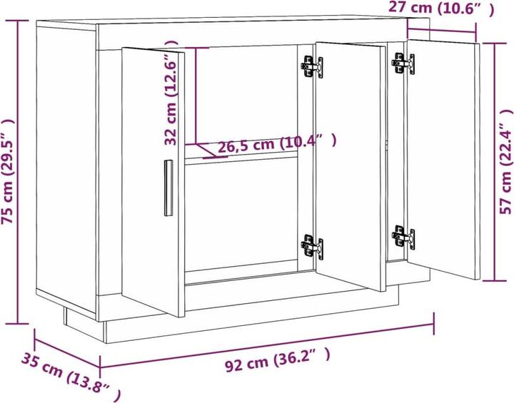 Produktbild VidaXL Isabell (92 x 35 x 75 cm)