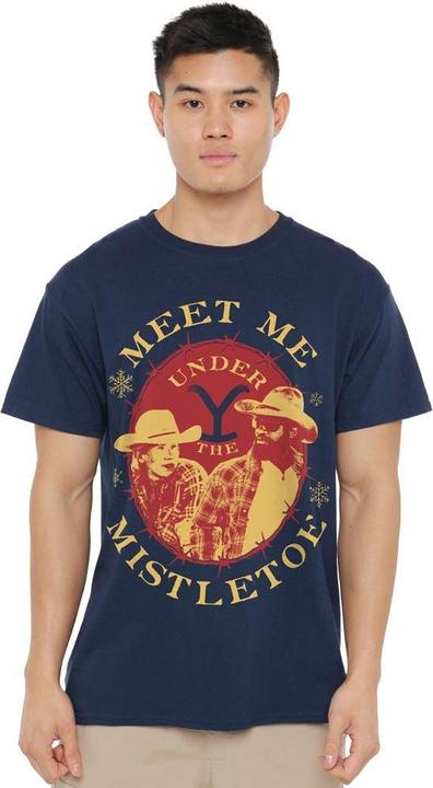 Immagine prodotto Yellowstone Meet Me Under The Mistletoe Maglietta Natale Uomo (XXL)
