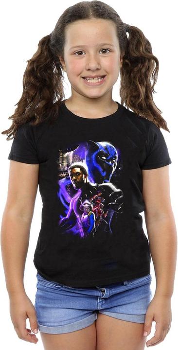 Immagine prodotto Black Panther Character Montage Maglietta Ragazze (152, 158)