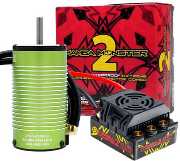 Castle Creations CASTLE CREATION MAMBA MONSTER-2 1:8 25V WP REGLER & 1515-2200KV V2 Sensored Motor