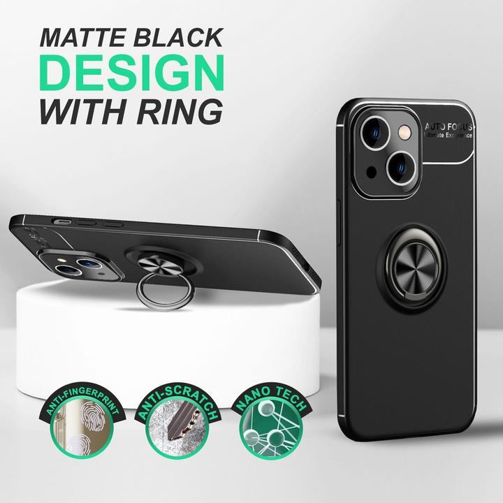 Actual product image Nalia Matte Ring Silicone Sleeve (Apple iPhone 14 Plus)