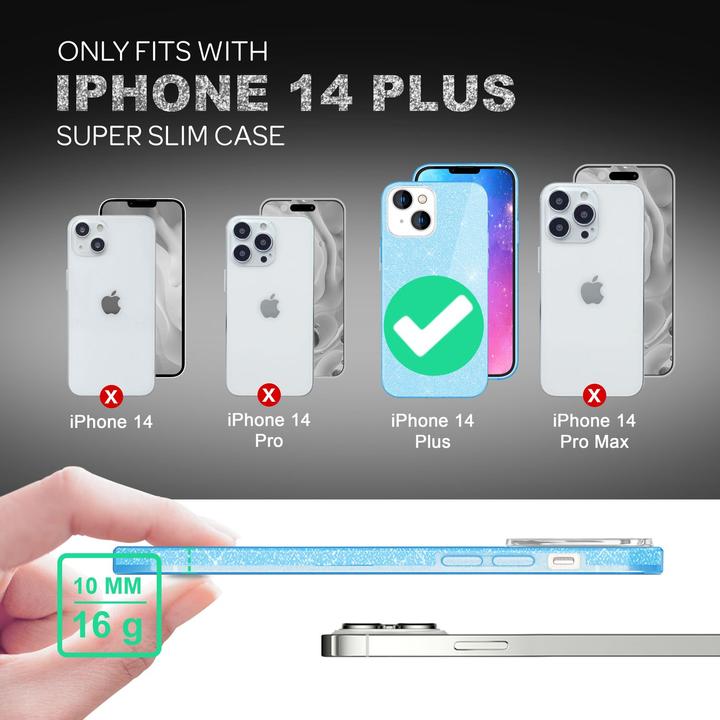 Produktbild Nalia Glitzer Hülle (Apple iPhone 14 Plus)