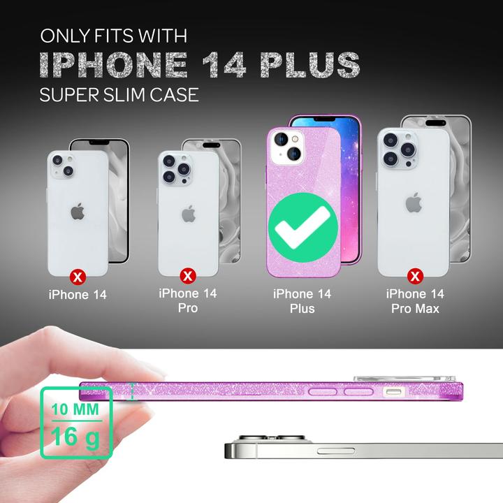Produktbild Nalia Glitzer Hülle (Apple iPhone 14 Plus)