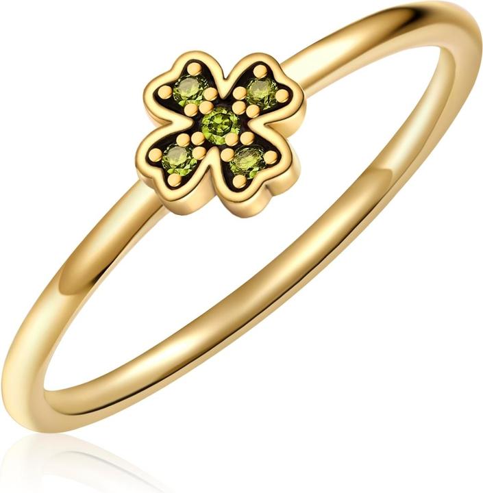 Produktbild Glanzstücke München Damen Ring Kleeblatt Sterling Silber - 34596 (56, 925 Silber)