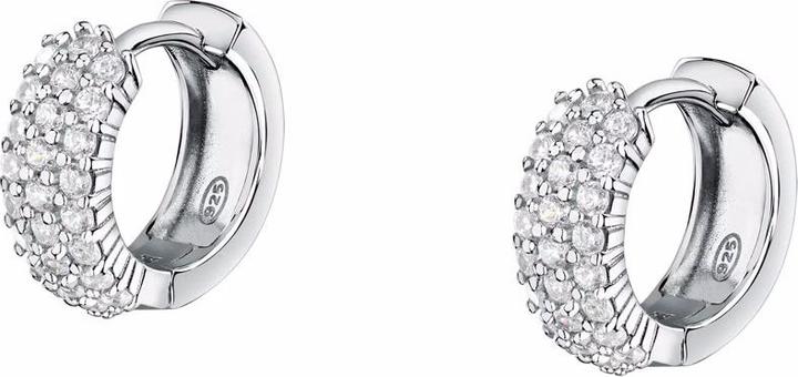 Morellato Charming silver hoop earrings with zircons Tesori SAIW144 (Silber 925)
