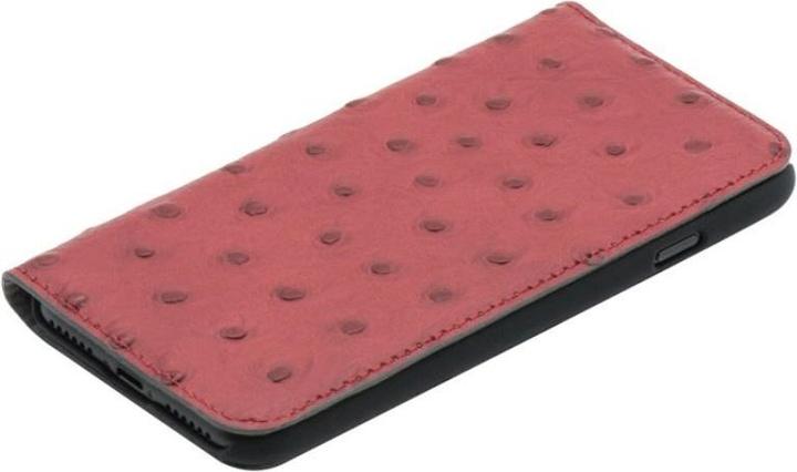Produktbild Tellur Book case Ostrich Genuine Leather for iPhone 7 red (Apple iPhone 7)