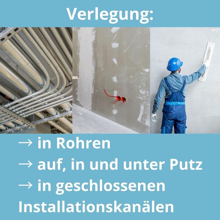 Produktbild Lapp 5 Meter 4520046 H07V-K 16,0 mm² rot I Verdrahtungsleitung I Aderleitung flexibel I PVC-Einzelad (5 m)