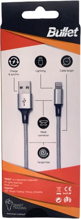Produktbild Bullet Eight pin - USB 1m, 2.4A (1 m)