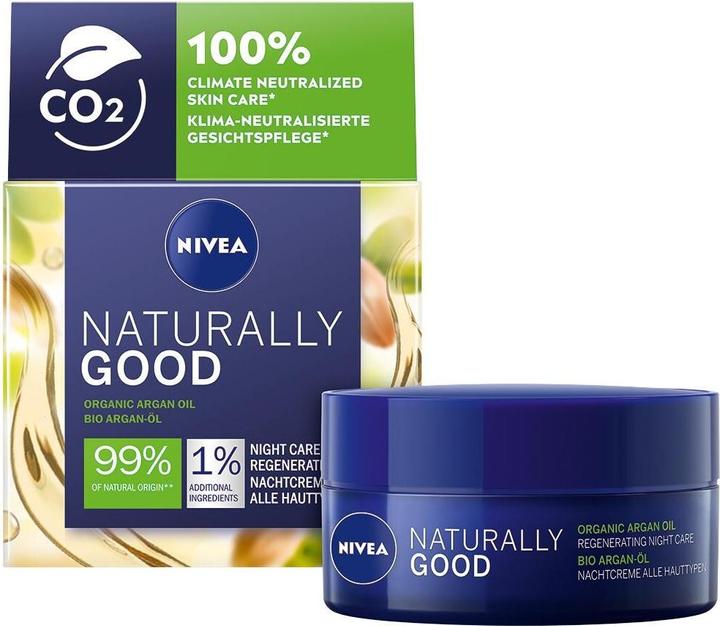 Produktbild NIVEA Naturally Good Nachtcreme Bio Argan Öl (50 ml, Nachtcreme)