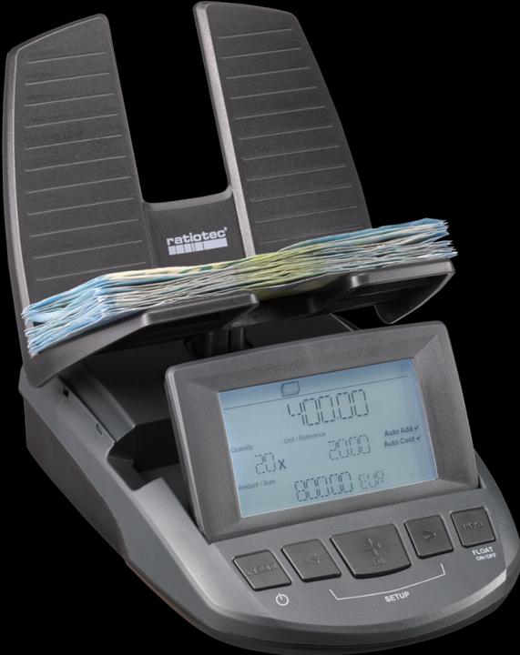 Produktbild ratiotec Geldwaage RS 2000 (Made in Germany) (Geldscheinzähler, Münzzähler)