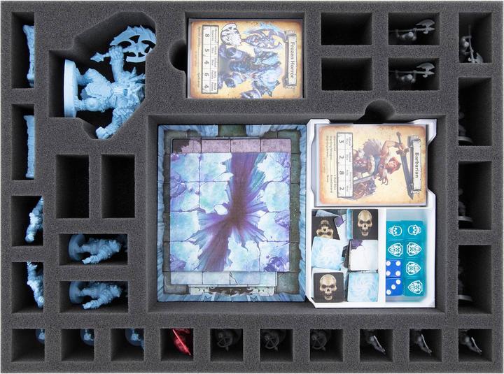Actual product image Feldherr foam set organiser insert for HeroQuest (2021) base game 4 pieces (Foam material)