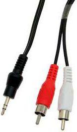 Produktbild Sbox 3.5mm M.->2 X RCA M, 2M 3.5-2RCA-M/M-2 (2 m, 3.5mm Klinke (AUX))