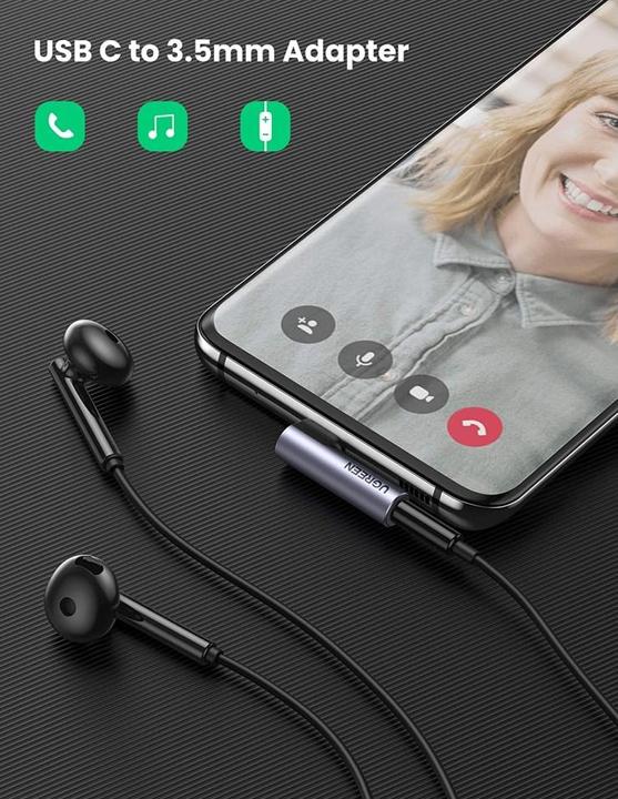 Image du produit Ugreen Fiche coudée (USB Type C, Prise de 3,5 mm)