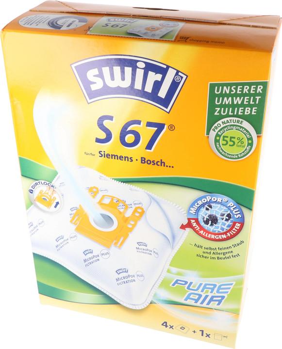 Produktbild Swirl Staubsaugerbeutel S67 MicroPor Plus für Siemens und Bosch Staubsauger