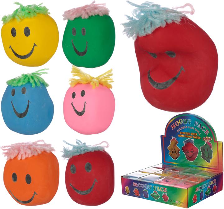 Roost Balle anti-stress Tête déformée TY446 colorée