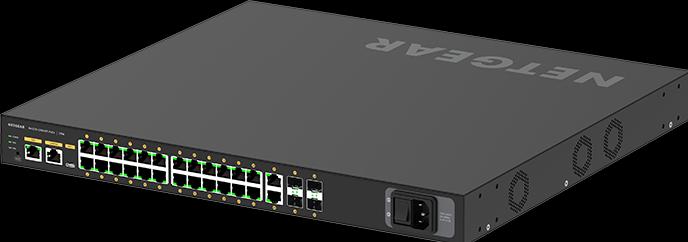 Image du produit Netgear Commutateur PoE+ AV Line M4250-26G4F-PoE+ 28 Port (26 Ports)