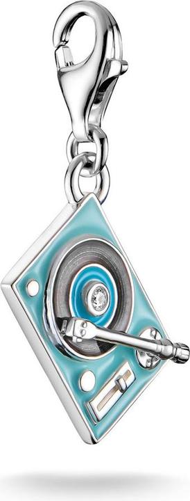 Immagine prodotto Thomas Sabo Charm-Anhänger Plattenspieler Silber (Argento 925, Smalto)