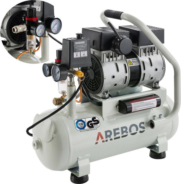 Produktbild Arebos Flüsterkompressor (8 Bar, 12 l)