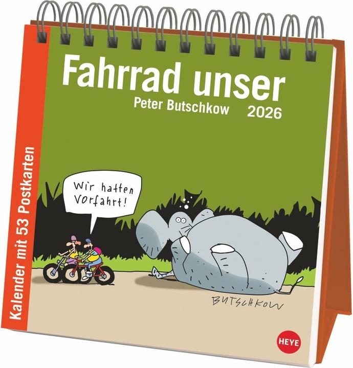 Image du produit Peter Butschkow: Fahrrad unser Premium-Postkartenkalender 2026 (Allemand)
