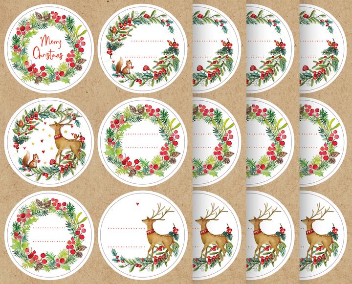 Actual product image Braun + Company Sticker "Happy Christmas