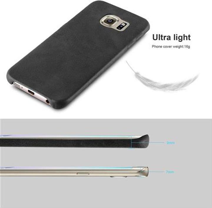 Produktbild Cadorabo Hard Cover Kunstleder mit Struktur (Samsung Galaxy S6 Edge)