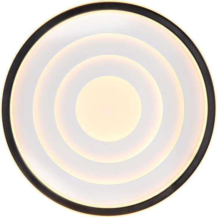 Actual product image Globo Ceiling light Foppa white black matt LED (1200 lm)