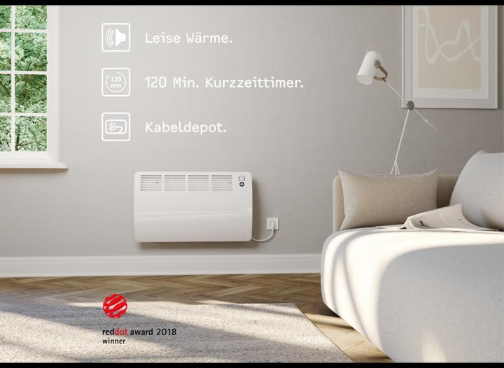 Actual product image Stiebel Eltron CON 10 Premium, 1 kW wall convector for approx. 12 m², VDE tested (1000 W)