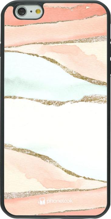 Actual product image PhoneLook Coque Silicone rigide noir Shimmering Orange (Apple iPhone 6 Plus, Apple iPhone 6s Plus)