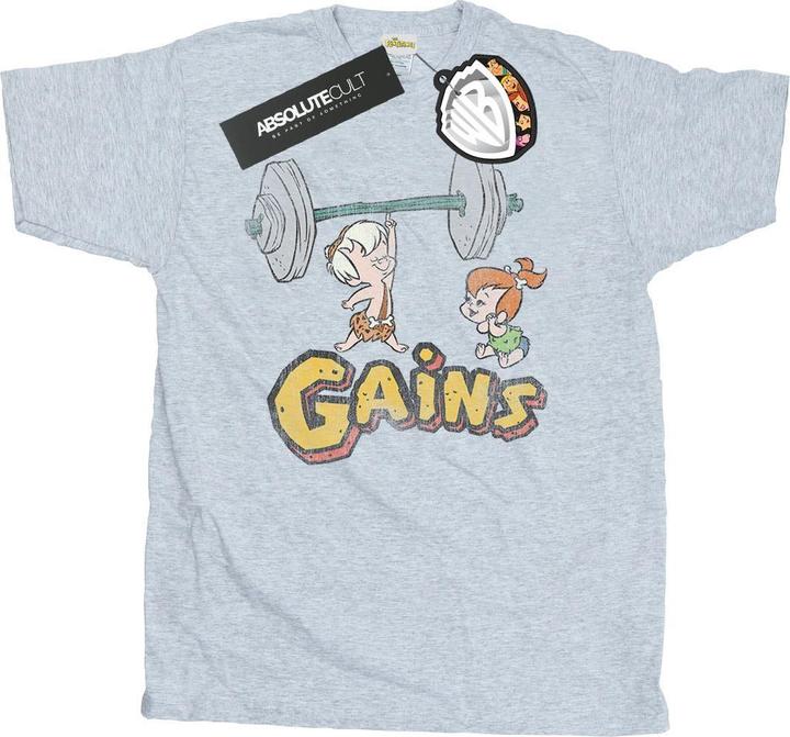 Image du produit The Flintstones - T-shirt BAM BAM GAINS DISTRESSED - Homme (3XL)