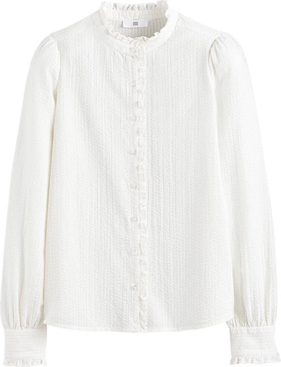 Image du produit La Redoute Collections Blouse à manches longues avec col à volants (42)