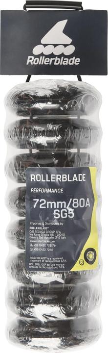 Immagine prodotto Rollerblade Ruote di ricambio in linea (72 mm, 80A)