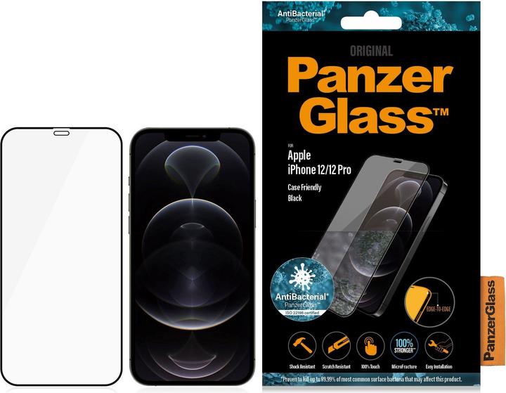 PanzerGlass Edge-to-Edge (1 Stück, Apple iPhone 12, Realme 12 Pro+)