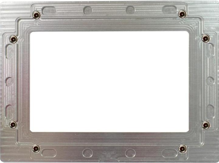 Actual product image Allnet touch display tablet 10 inch zbh bezel for mounting frame silver wide (10", Silver)