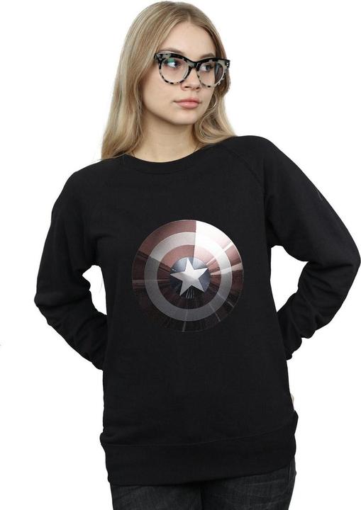 Produktbild Captain America Schild Glänzendes Sweatshirt (M)