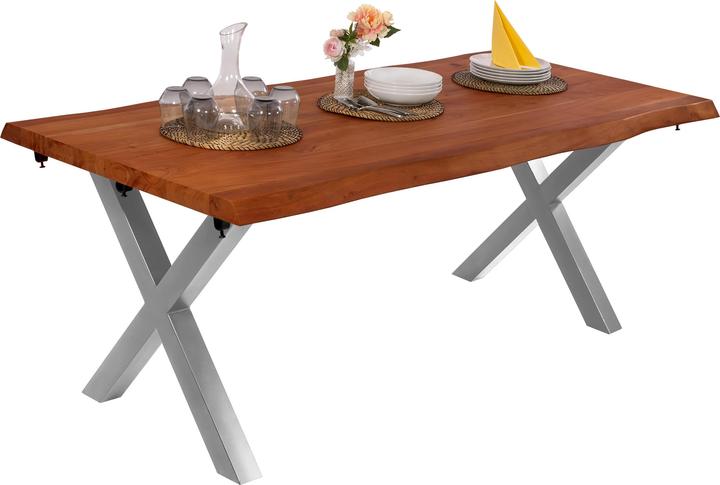 Immagine prodotto SAM CALI ANSTECKPLATTE Baumkante massiv Akazie (140 x 90 x 77 cm)