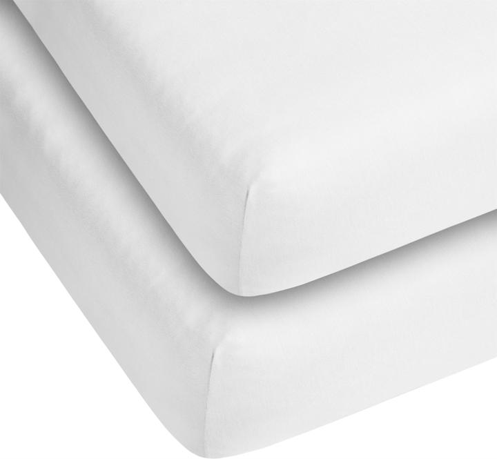 Produktbild Aspero 2 x Spannbettlaken aus Baumwolle (140, 160 x 200 x 25 cm)