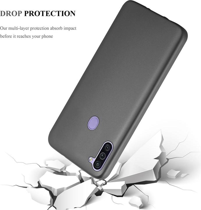 Actual product image Cadorabo TPU Matt Metallic Cover (Samsung Galaxy M11, Samsung Galaxy A11)