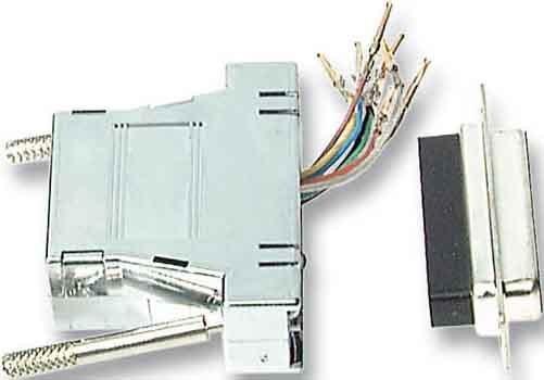 Produktbild EFB Elektronik Modular-Adapter DB09Stecker/RJ45, metallisiertes Gehäuse