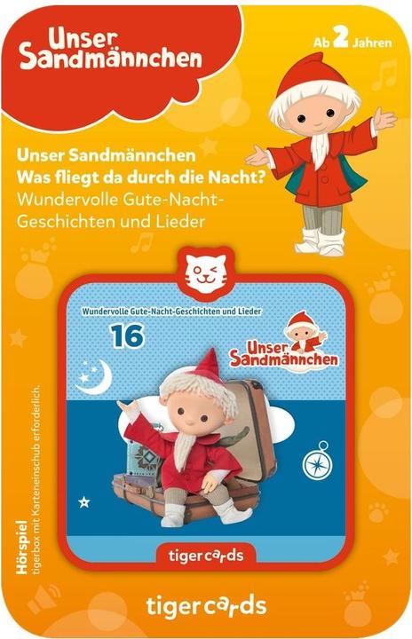 Produktbild Tigermedia Tigercard Unser Sandmännchen Was fliegt da durch die Nacht? (Deutsch)